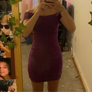 cute purple formal dress